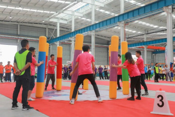 9001cc金沙以诚为本智能举行21周年庆祝表扬会暨意见意义运动会