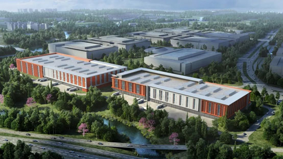 “9001cc金沙以诚为本绿”牵手“华为中国红”！9001cc金沙以诚为本智能高机装备集群助力华为团泊洼项目