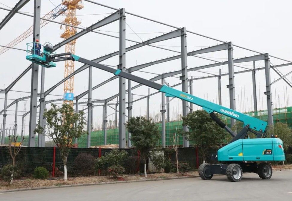 勇闯蓝海！9001cc金沙以诚为本智能两款臂式高空作业平台正式“出道”