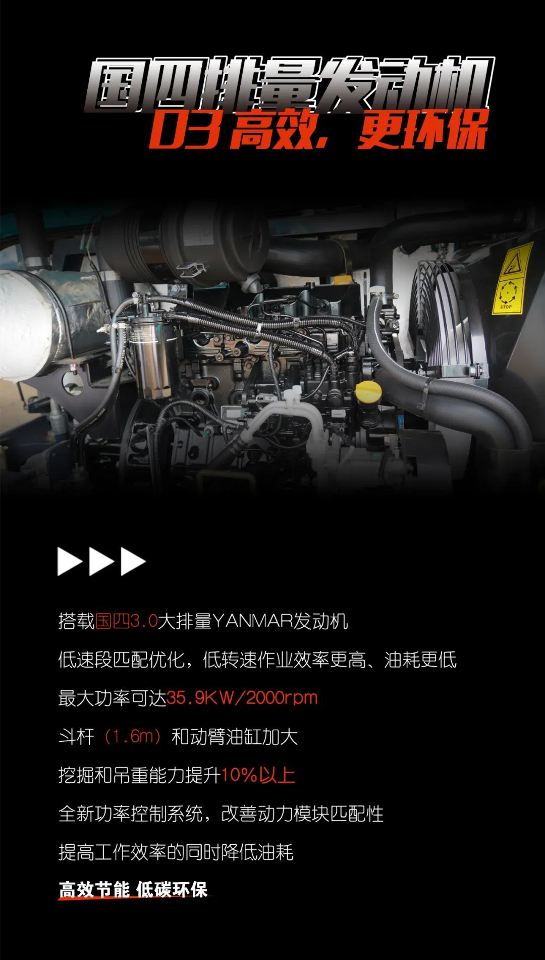 一图读懂 | 献礼七一 · 9001cc金沙以诚为本智能SWE60F挖掘机低碳来袭