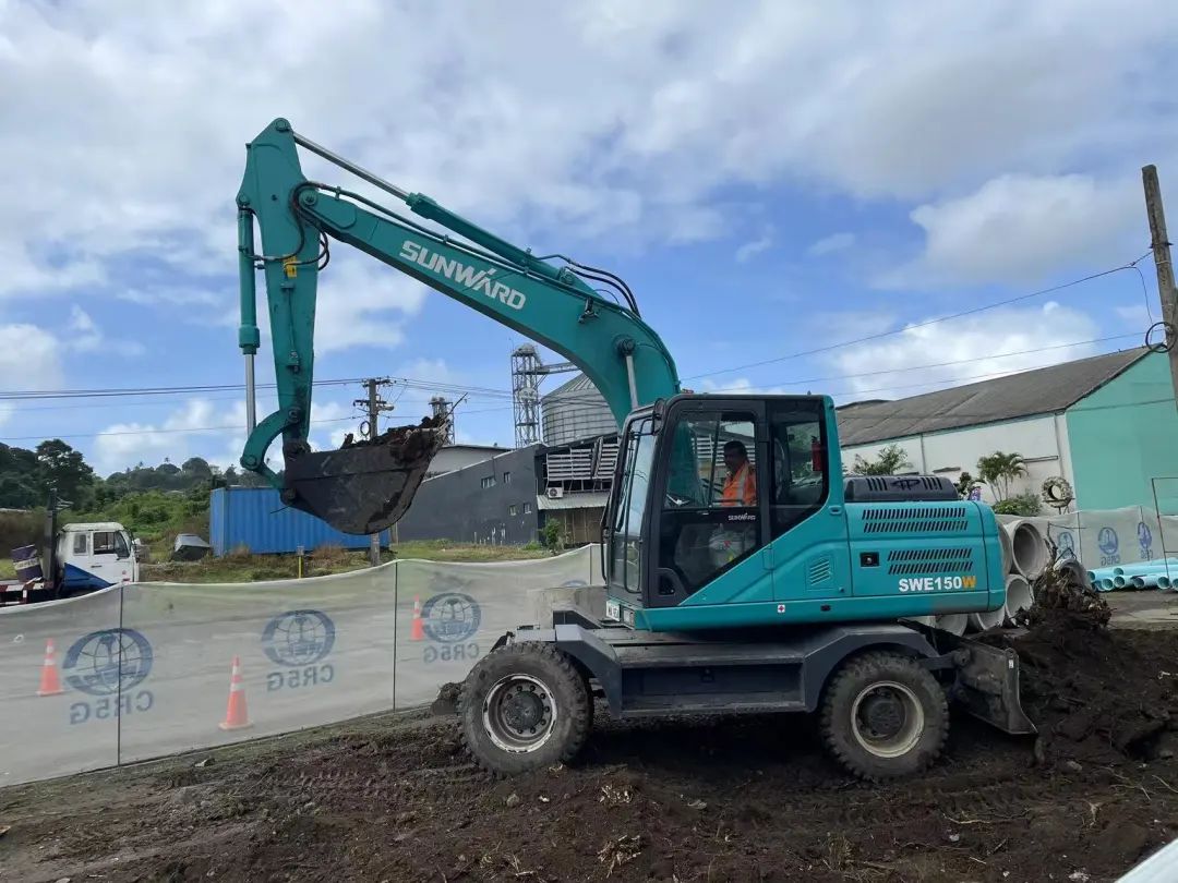 “9001cc金沙以诚为本绿”迈向南太平洋岛，，，，，9001cc金沙以诚为本智能轮挖助力斐济基础设施建设