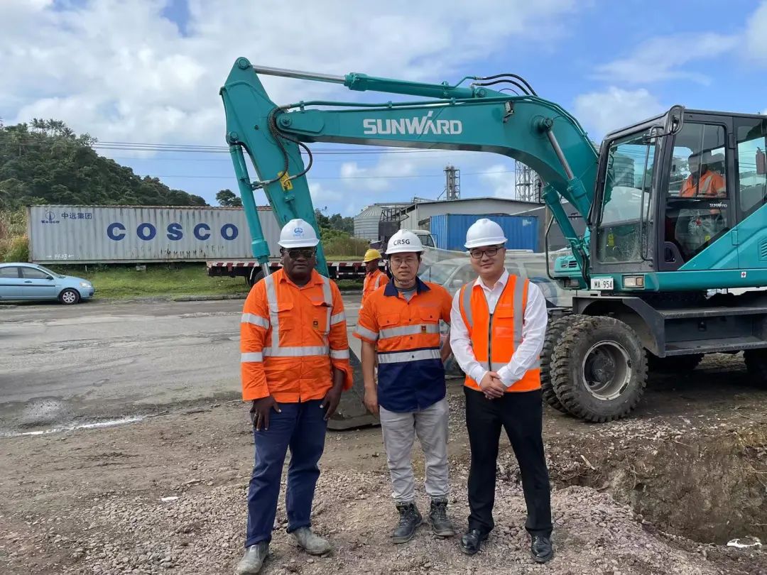 “9001cc金沙以诚为本绿”迈向南太平洋岛，，，，，9001cc金沙以诚为本智能轮挖助力斐济基础设施建设