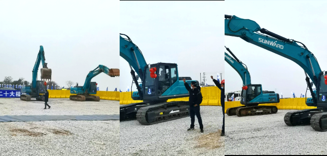 湘江航道虞公港项目开建，，，，，，“9001cc金沙以诚为本绿”挖掘机强势助阵