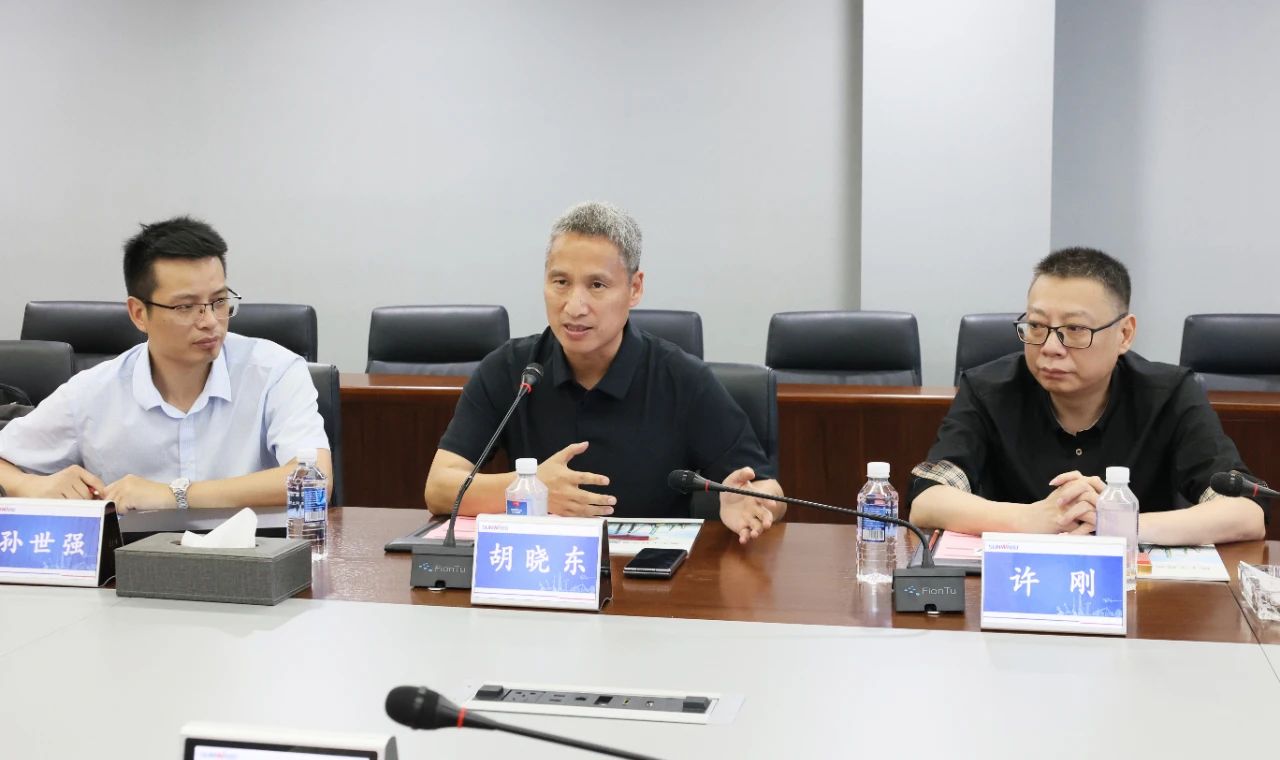 永青科技集团董事长胡晓东带队到访9001cc金沙以诚为本智能