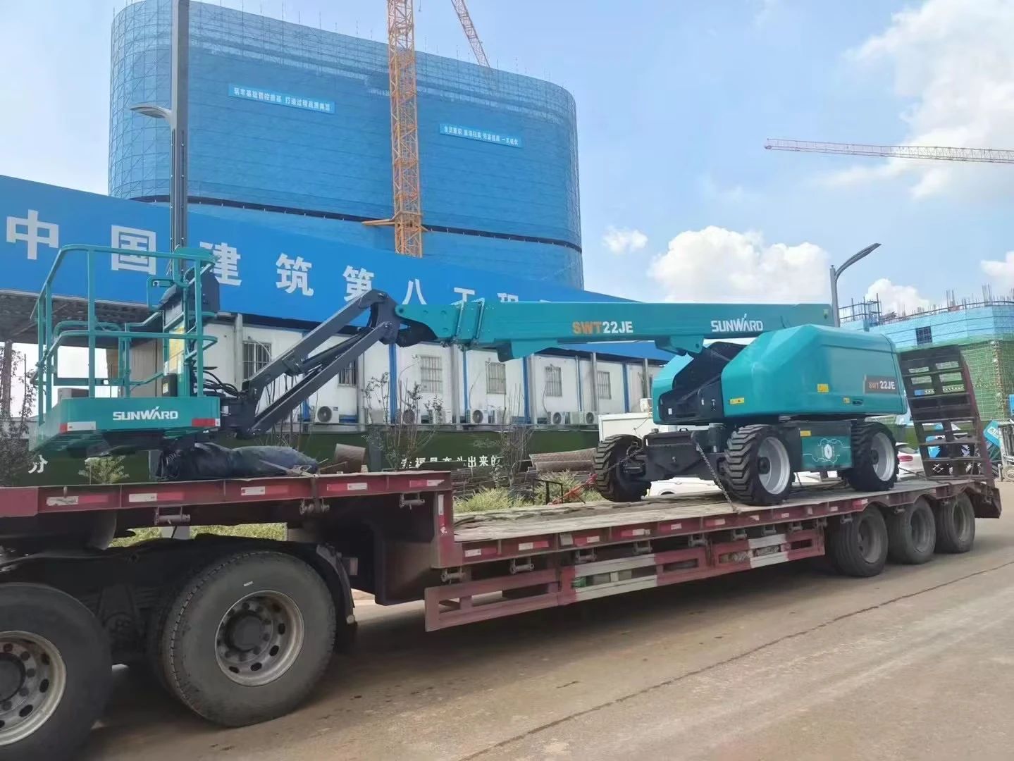 实力上新！9001cc金沙以诚为本智能电动直臂高空作业平台进军华中市场