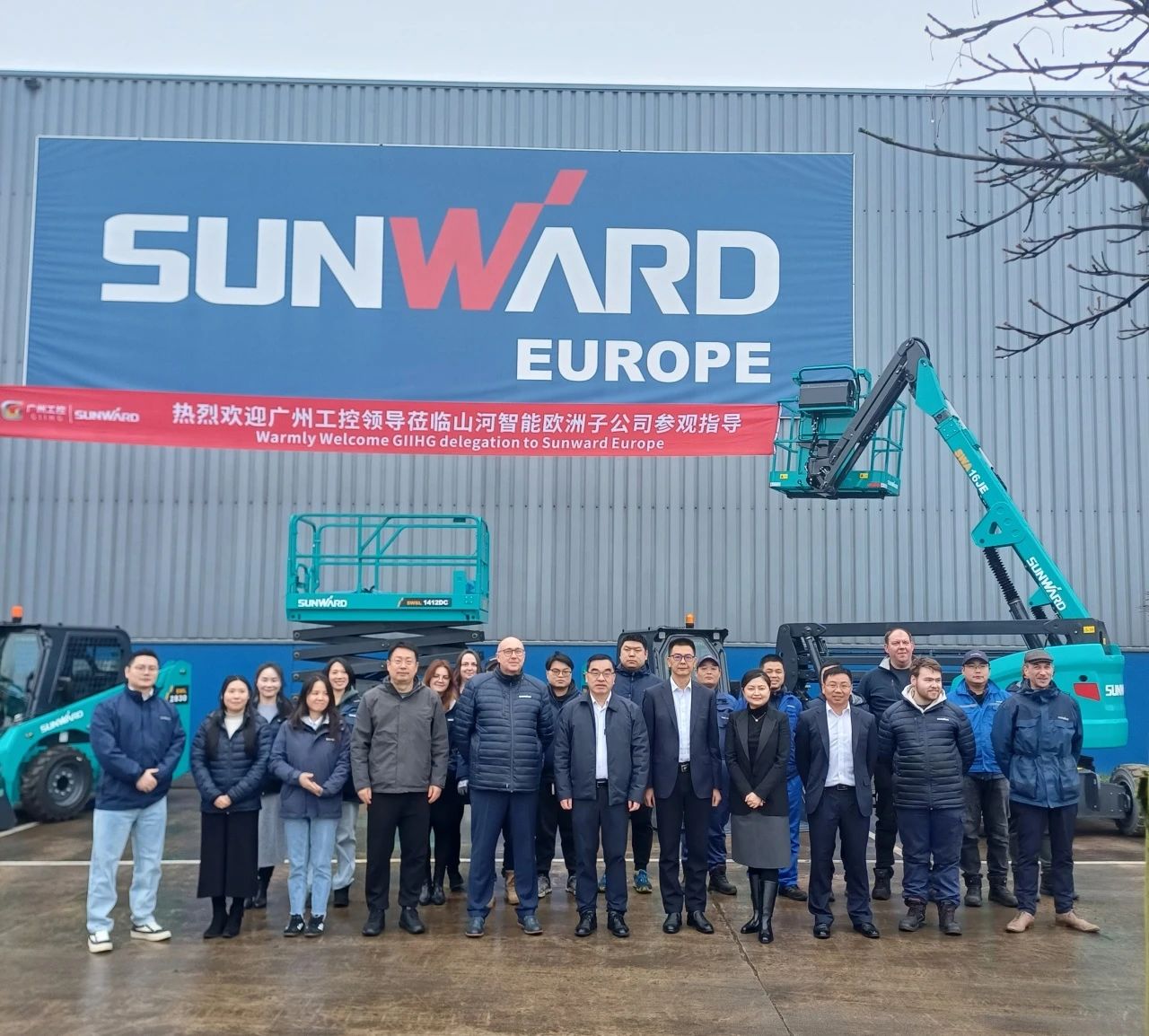 广州工控集团总司理王福铸率队考察9001cc金沙以诚为本智能欧洲子公司
